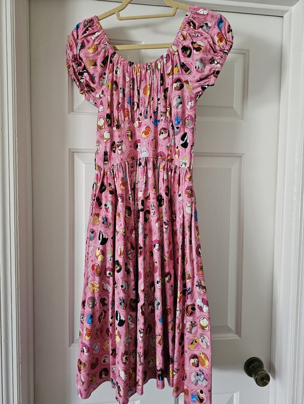 HTF Disney Parks The Dress Shop Pink Disney Dogs Swing Dress – Women's Size S